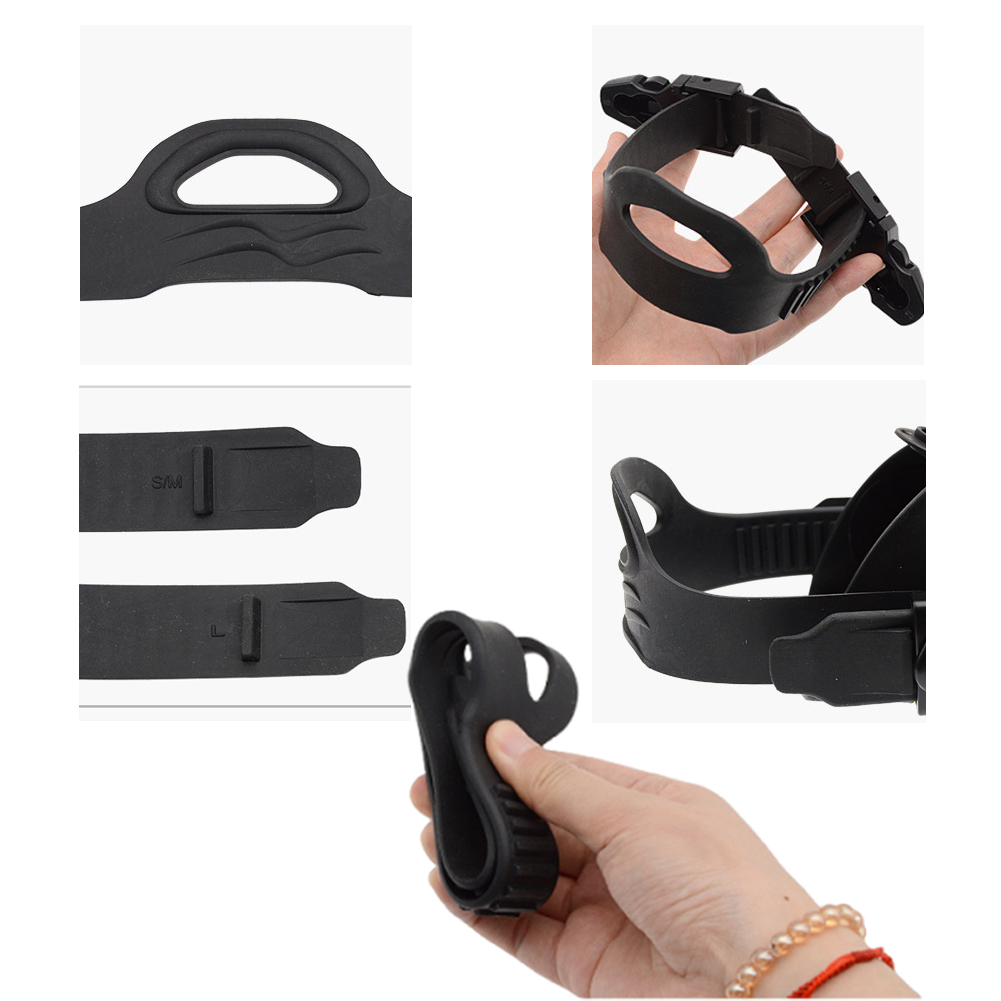 Swim Fins - สายรัดครีบดำน้ำ 1 คู่ พร้อมหัวเข็มขัดปลดเร็ว สายรัดครีบ TPR