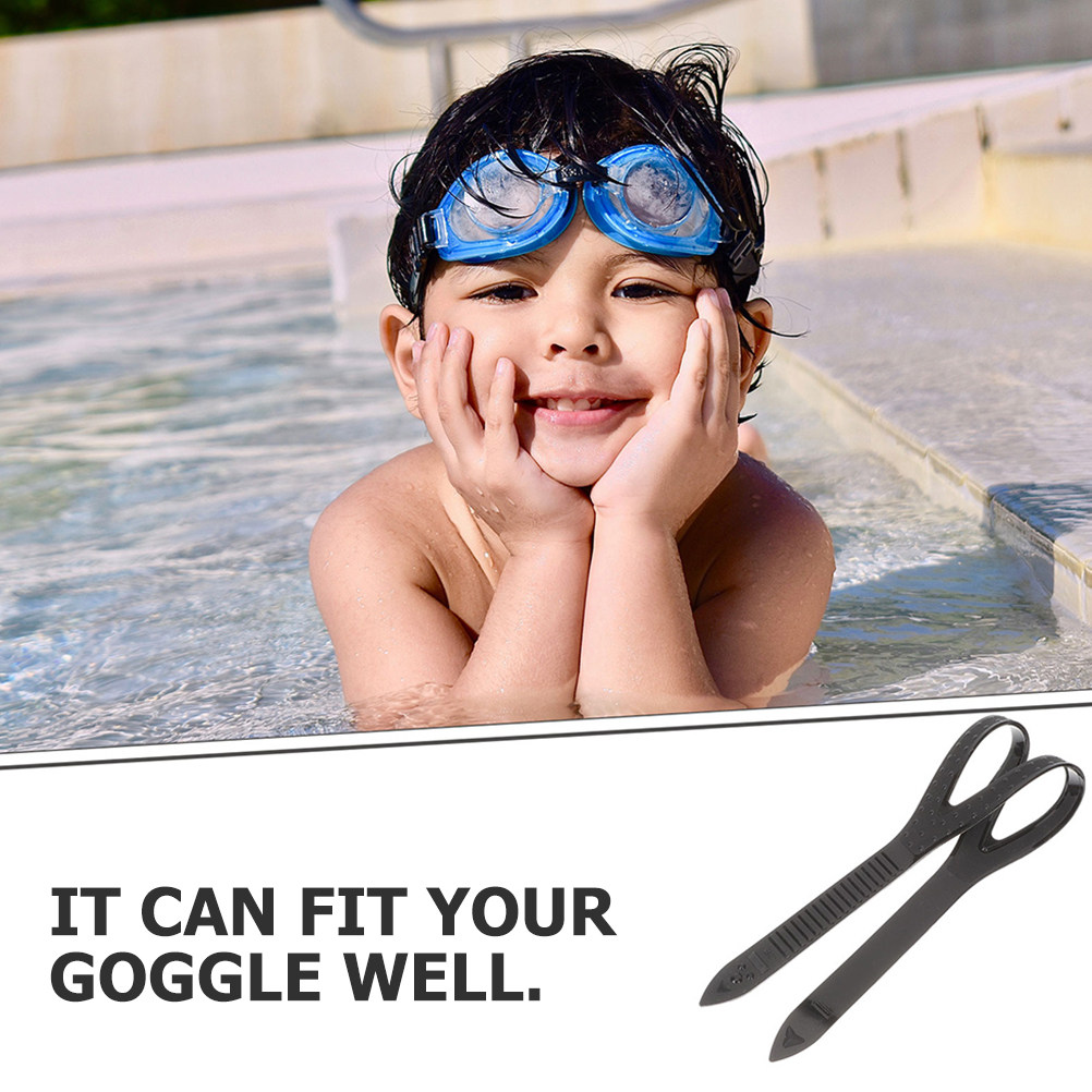 Goggles Swim - สายรัดแว่นตาว่ายน้ำซิลิโคน 3 ชิ้น – สายยางยืดแบบถอดเปลี่ยนได้สำหรับแว่นตาว่ายน้ำ