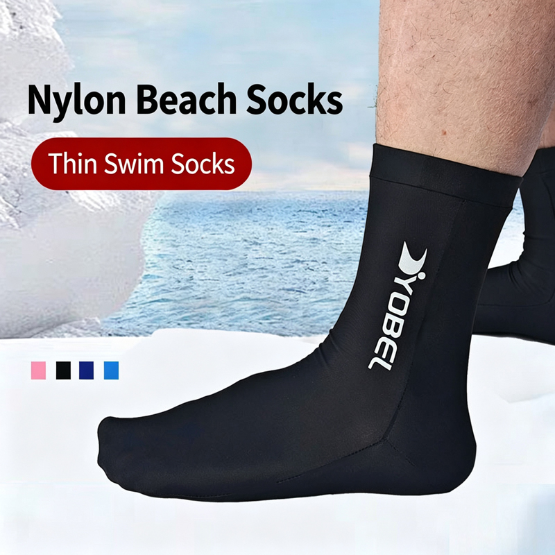 Flippers Swimming - ถุงเท้าดำน้ำสำหรับกีฬาทางน้ำ ถุงเท้าดำน้ำลึกพรีเมียม ไลคร่า ถุงเท้าดำน้ำตื้น อุปกรณ์เสริมสำหรับการว่ายน้ำ