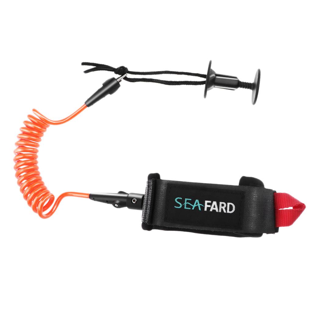 Surfboard Leash - สายรัดข้อมือบอดี้บอร์ดแบบมีแผ่นรองนุ่มสบาย สายรัดข้อมือกระดานโต้คลื่นแบบขด สายรัดขาสำหรับเล่นเซิร์ฟ อุปกรณ์เสริมสำหรับการเล่นเซิร์ฟ
