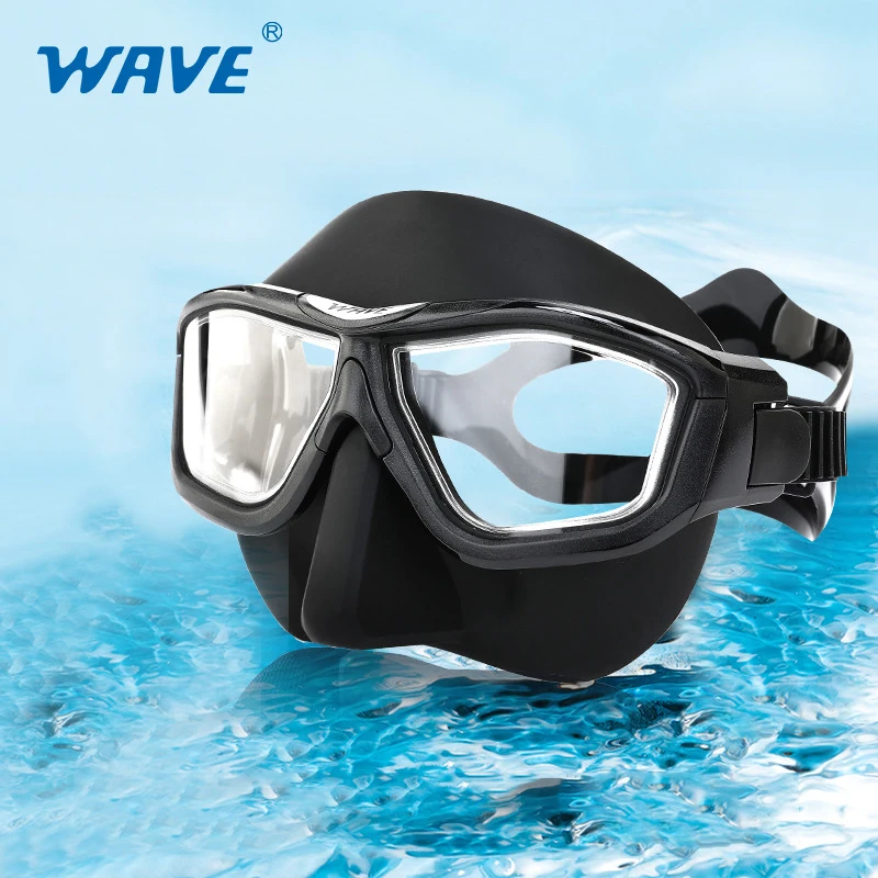 Snorkel Set - หน้ากากดำน้ำ WAVE Branciiia ดีไซน์ทันสมัย ป้องกันฝ้า ปริมาตรน้อย