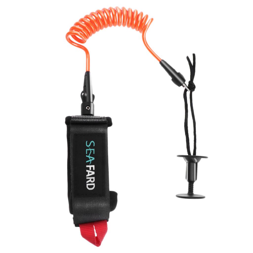 สายรัดข้อมือบอดี้บอร์ดแบบมีแผ่ - Surfboard Leash บทวิจารณ์และราคา