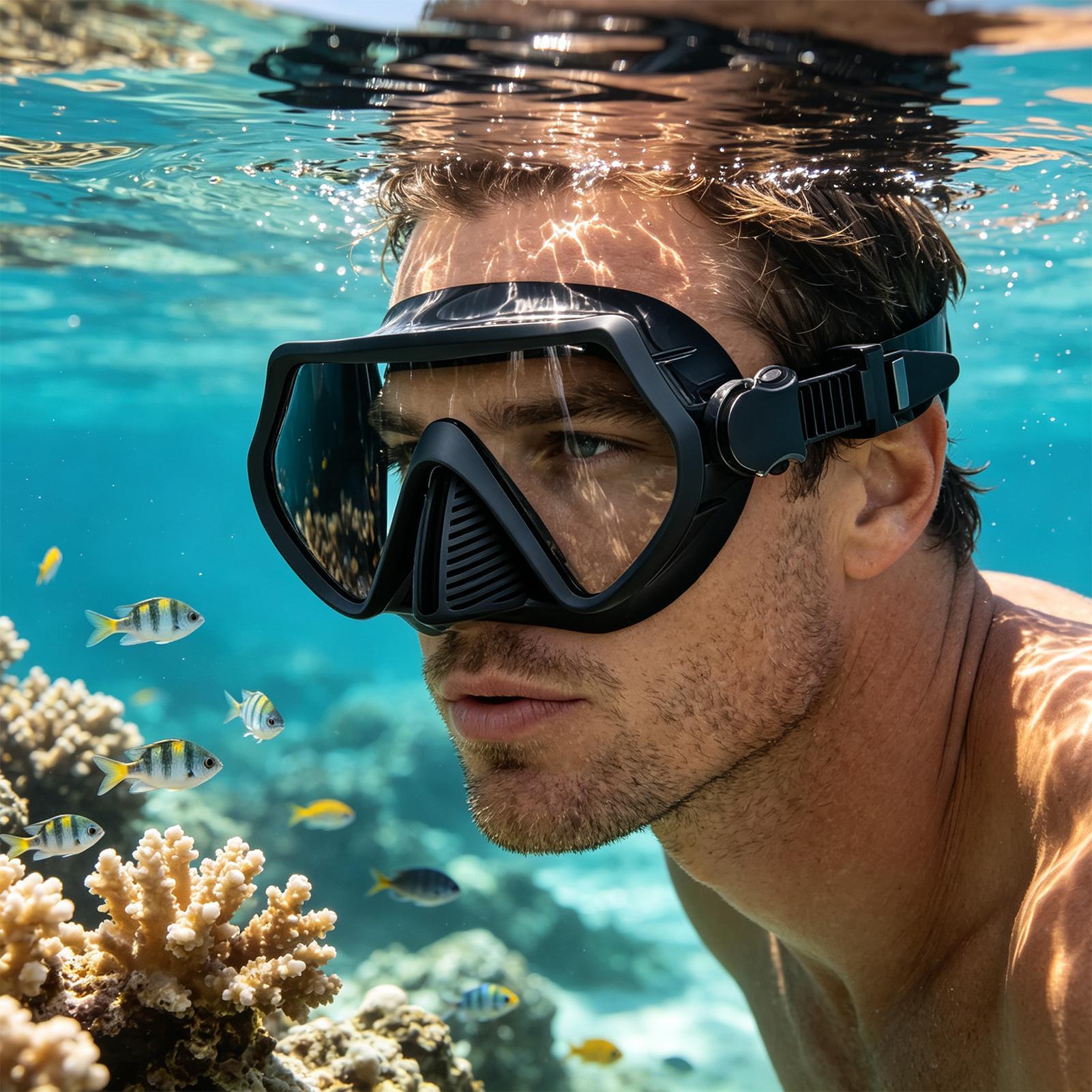 แว่นตาดำน้ำสำหรับผู้ใหญ่ ป้องก - Goggles Swim บทวิจารณ์และราคา